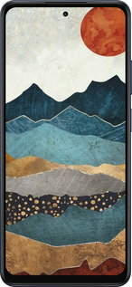 Силиконовый чехол Янтарный закат для Oppo A5X 4G/5G - 6475u-4090 изображение 