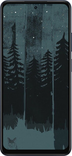 Силиконовый чехол Лиса и ночной лес для Oppo A5X 4G/5G - 6481u-4090 изображение 