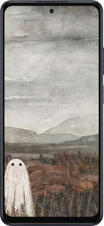 Силиконовый чехол Одинокий призрак на фоне гор для Oppo A5X 4G/5G - 6486u-4090 изображение 