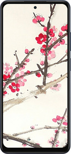 Силіконовий чехол Принт із зображенням цвітіння сакури для Oppo A5X 4G/5G - 6545u-4090 изображение 