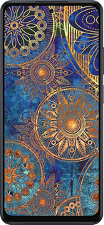 Силиконовый чехол Золотой узор для Oppo A5X 4G/5G - 678u-4090 изображение 