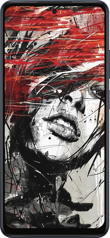 Силиконовый чехол Лицо девушки для Oppo A5X 4G/5G - 1162u-4090 изображение 