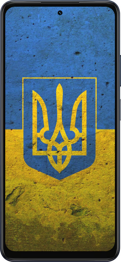 Силиконовый чехол Флаг и герб Украины 2 для Oppo A5X 4G/5G - 378u-4090 изображение 