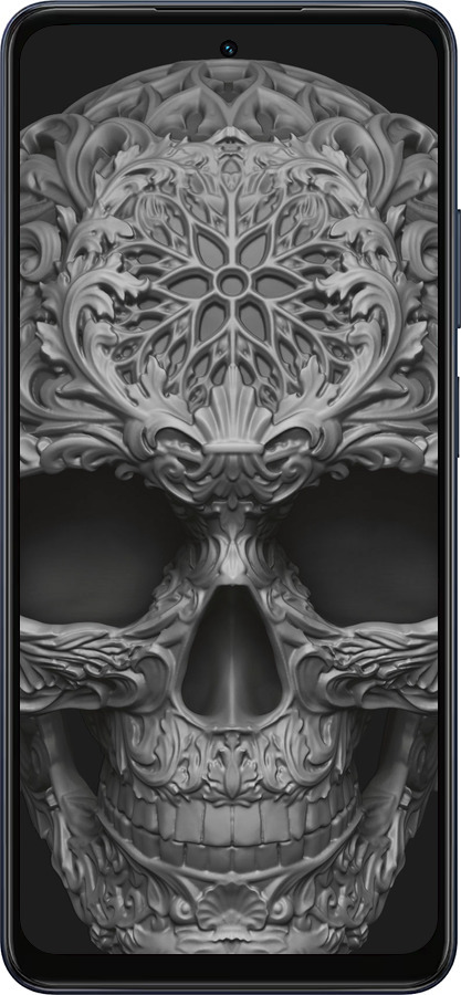 Силиконовый чехол skull-ornament для Oppo A5X 4G/5G - 4101u-4090 изображение 