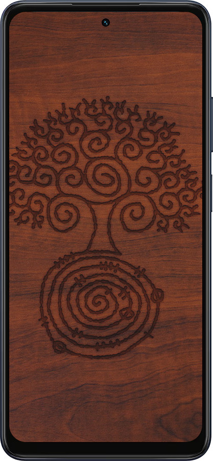 Силиконовый чехол Узор дерева для Oppo A5X 4G/5G - 4119u-4090 изображение 