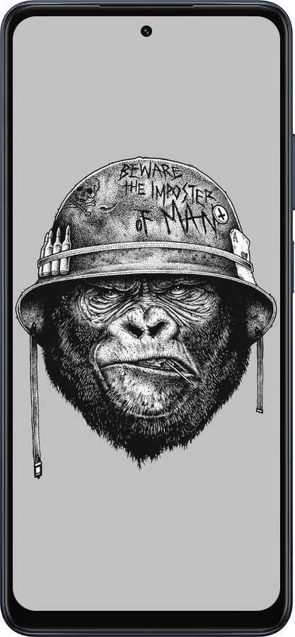 Силиконовый чехол military monkey для Oppo A5X 4G/5G - 4177u-4090 изображение 