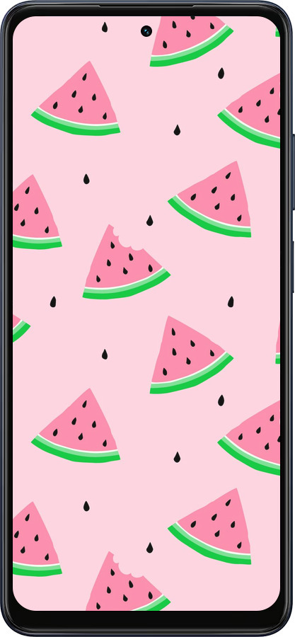 Силиконовый чехол Розовый арбуз для Oppo A5X 4G/5G - 4314u-4090 изображение 