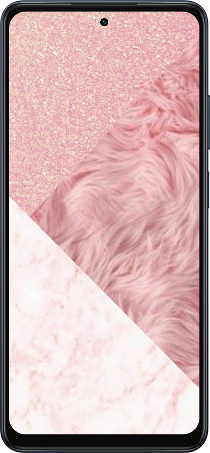 Силиконовый чехол Розовые текстуры для Oppo A5X 4G/5G - 4343u-4090 изображение 