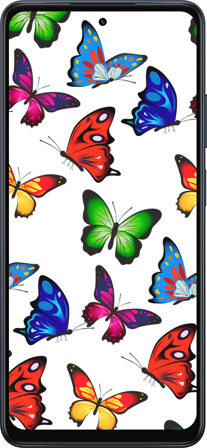 Силіконовий чехол Барвисті метелики для Oppo A5X 4G/5G - 4761u-4090 изображение 