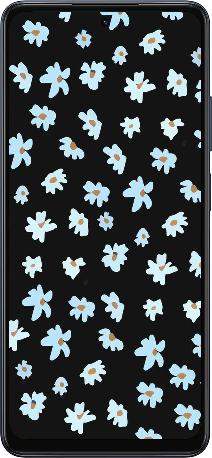 Силиконовый чехол Цветочный для Oppo A5X 4G/5G - 4900u-4090 изображение 