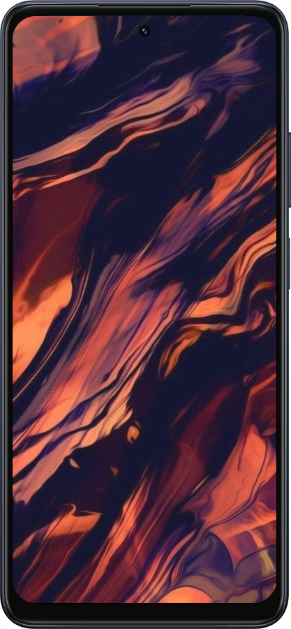 Силиконовый чехол Черно-оранжевая абстракция для Oppo A5X 4G/5G - 5340u-4090 изображение 