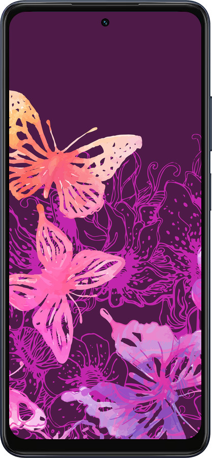 Силиконовый чехол Бабочки v2 для Oppo A5X 4G/5G - 5475u-4090 изображение 