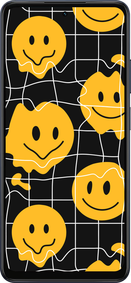 Силиконовый чехол Смайлы v3 для Oppo A5X 4G/5G - 5623u-4090 изображение 