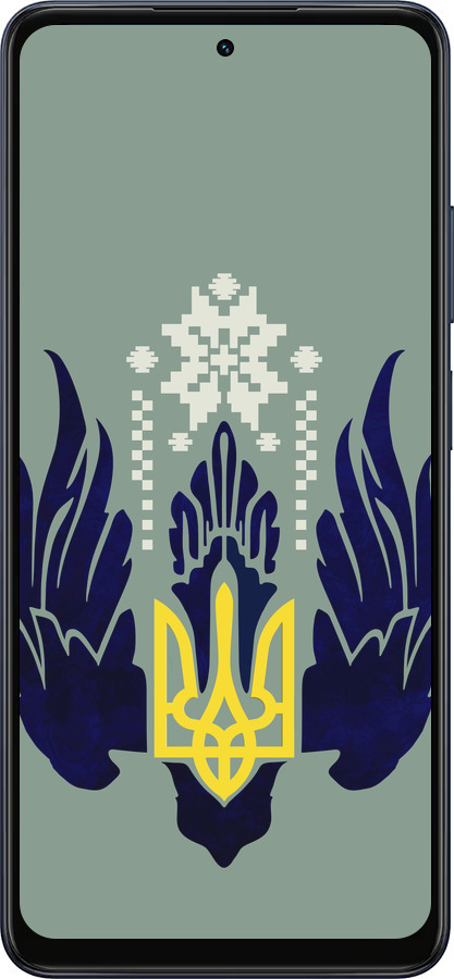 Силиконовый чехол Тризуб с крыльями для Oppo A5X 4G/5G - 5640u-4090 изображение 