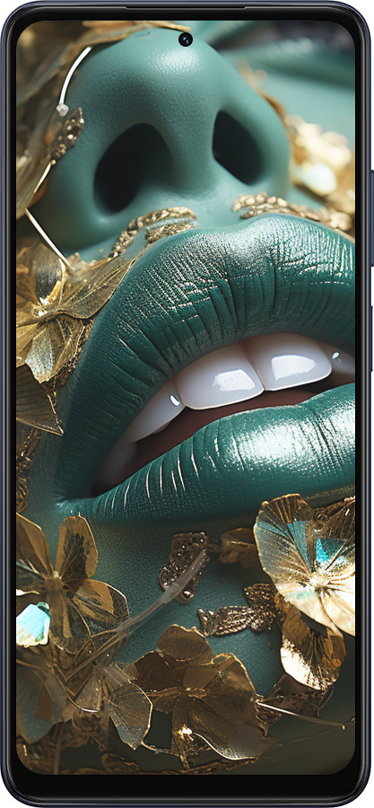 Силиконовый чехол Губы 2 для Oppo A5X 4G/5G - 5667u-4090 изображение 