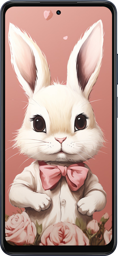 Силіконовий чехол Зайчик для Oppo A5X 4G/5G - 5669u-4090 изображение 