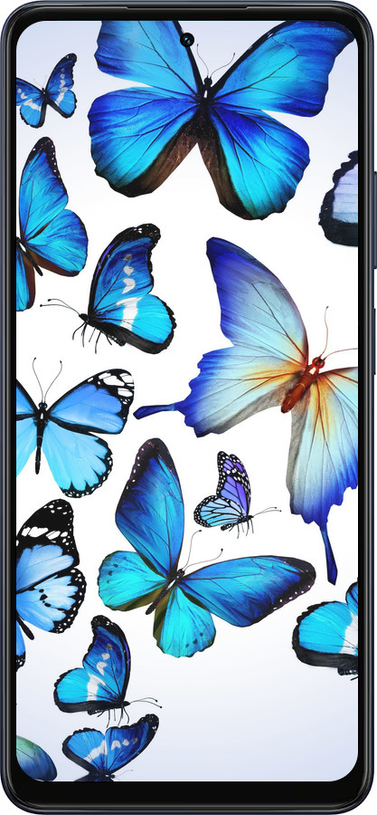 Силиконовый чехол Бабочки для Oppo A5X 4G/5G - 6023u-4090 изображение 