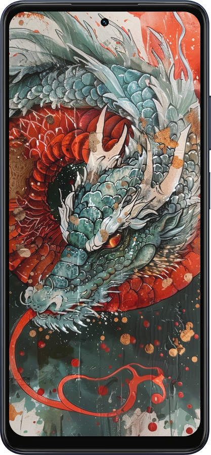 Силиконовый чехол Стихия огня для Oppo A5X 4G/5G - 6101u-4090 изображение 