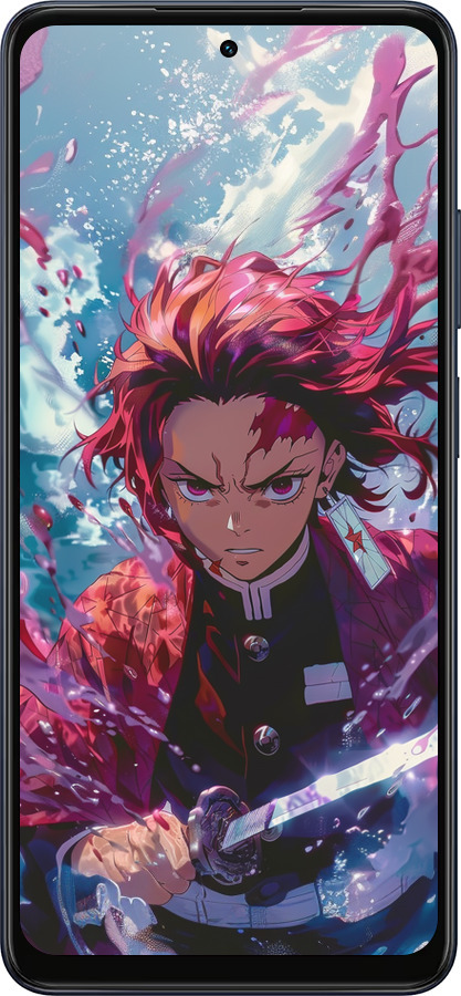 Силиконовый чехол Танджиро Камадо: Клинок рассекающий демонов для Oppo A5X 4G/5G - 6111u-4090 изображение 