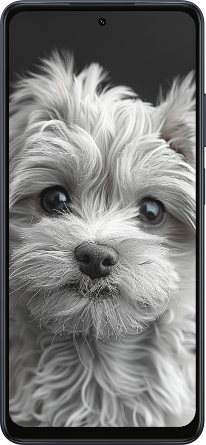 Силіконовий чехол Мальтипу на чорному фоні для Oppo A5X 4G/5G - 6156u-4090 изображение 