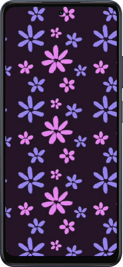 Силиконовый чехол с  цветами для Oppo A5X 4G/5G - 6258u-4090 изображение 