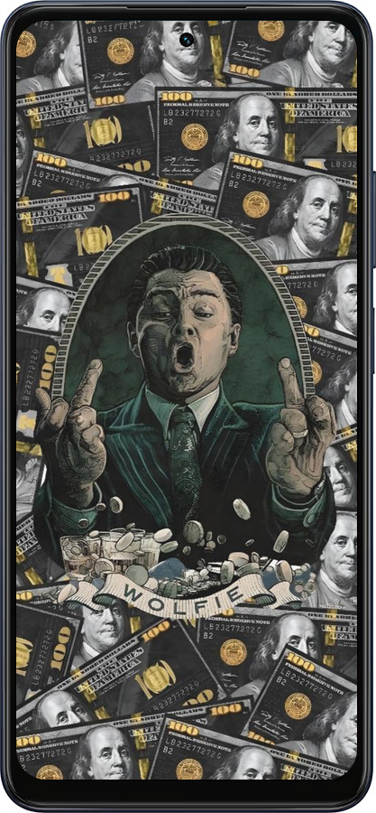 Силиконовый чехол Волк с валл стрит для Oppo A5X 4G/5G - 6287u-4090 изображение 