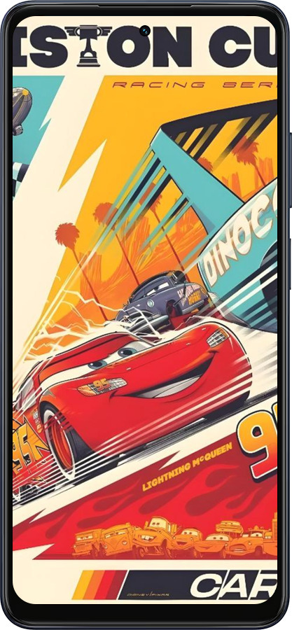 Силиконовый чехол Тачки для Oppo A5X 4G/5G - 6288u-4090 изображение 