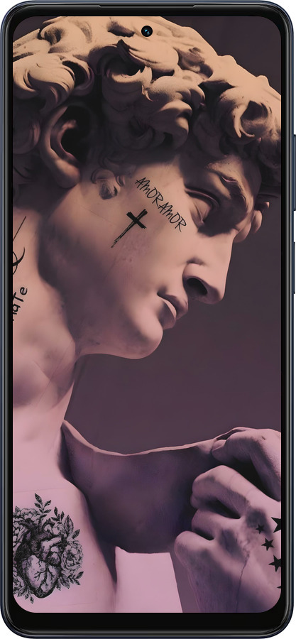 Силиконовый чехол Давид для Oppo A5X 4G/5G - 6302u-4090 изображение 