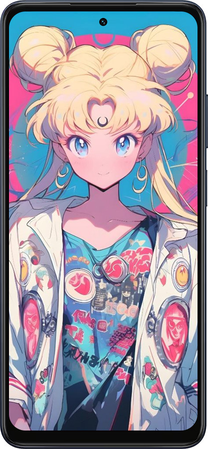 Силиконовый чехол Сейлор Мун 2 для Oppo A5X 4G/5G - 6351u-4090 изображение 