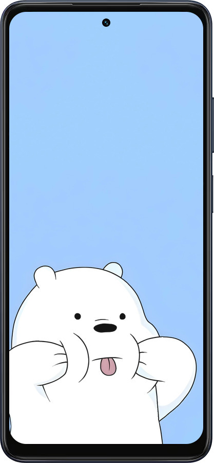 Силиконовый чехол Милый мишка для Oppo A5X 4G/5G - 6357u-4090 изображение 