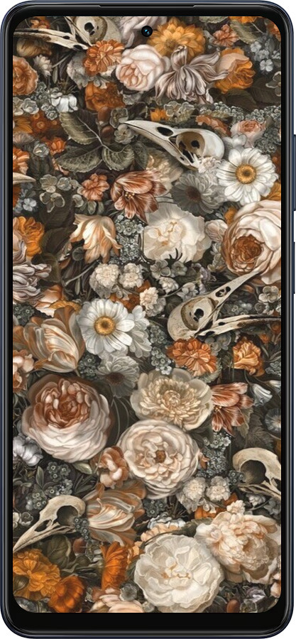 Силиконовый чехол В стиле барокко-мрачный для Oppo A5X 4G/5G - 6404u-4090 изображение 