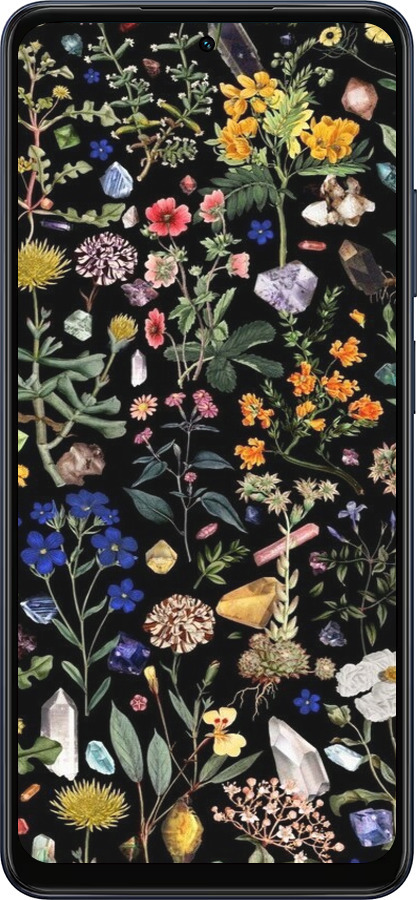 Силиконовый чехол С цветами для Oppo A5X 4G/5G - 6422u-4090 изображение 