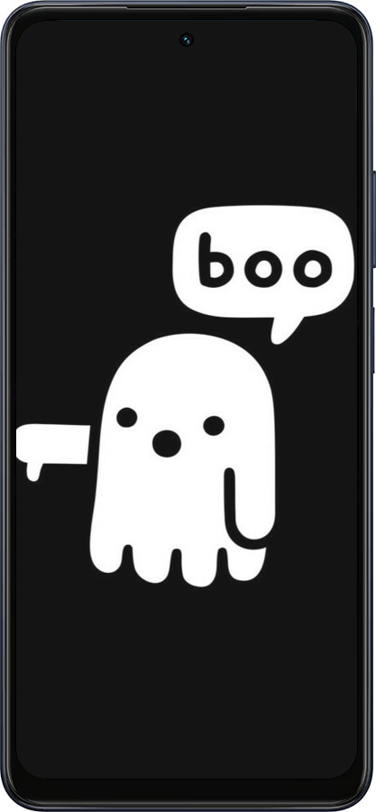 Силиконовый чехол Призрак Неодобрения для Oppo A5X 4G/5G - 6431u-4090 изображение 