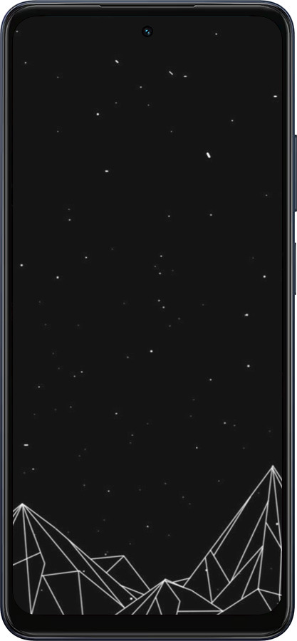 Силиконовый чехол Черно белые абстрактные горы для Oppo A5X 4G/5G - 6437u-4090 изображение 