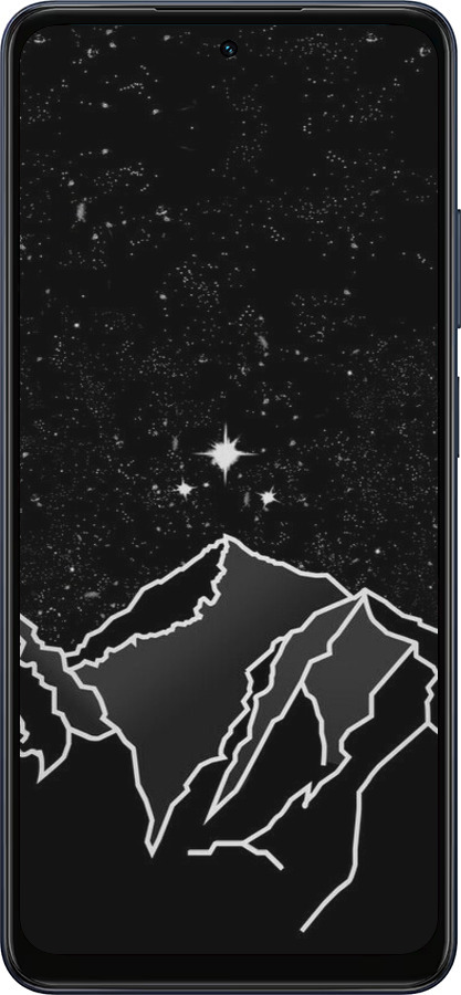 Силиконовый чехол Минималистический горный пейзаж для Oppo A5X 4G/5G - 6438u-4090 изображение 