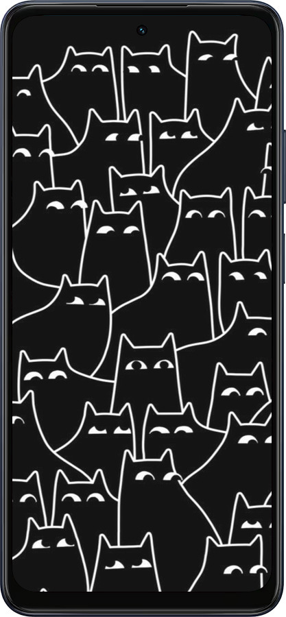 Силиконовый чехол С изображением кошек для Oppo A5X 4G/5G - 6470u-4090 изображение 