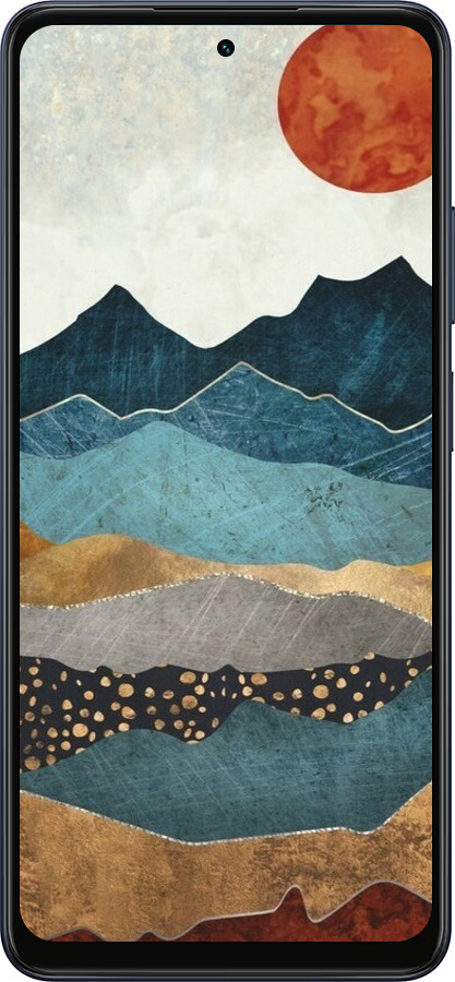 Силиконовый чехол Янтарный закат для Oppo A5X 4G/5G - 6475u-4090 изображение 