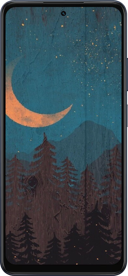 Силиконовый чехол Звездный лес для Oppo A5X 4G/5G - 6480u-4090 изображение 