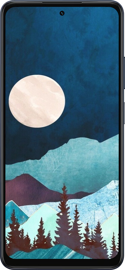 Силіконовий чехол Гірська ідилія нічний краєвид для Oppo A5X 4G/5G - 6488u-4090 изображение 