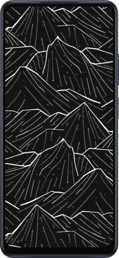 Силиконовый чехол С изображением Темных гор для Oppo A5X 4G/5G - 6489u-4090 изображение 