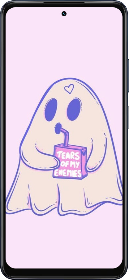 Силиконовый чехол Милый призрак для Oppo A5X 4G/5G - 6507u-4090 изображение 