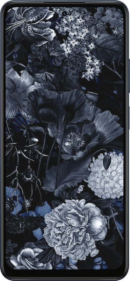 Силиконовый чехол Абстрактный цветочный рисунок в синих тонах для Oppo A5X 4G/5G - 6539u-4090 изображение 