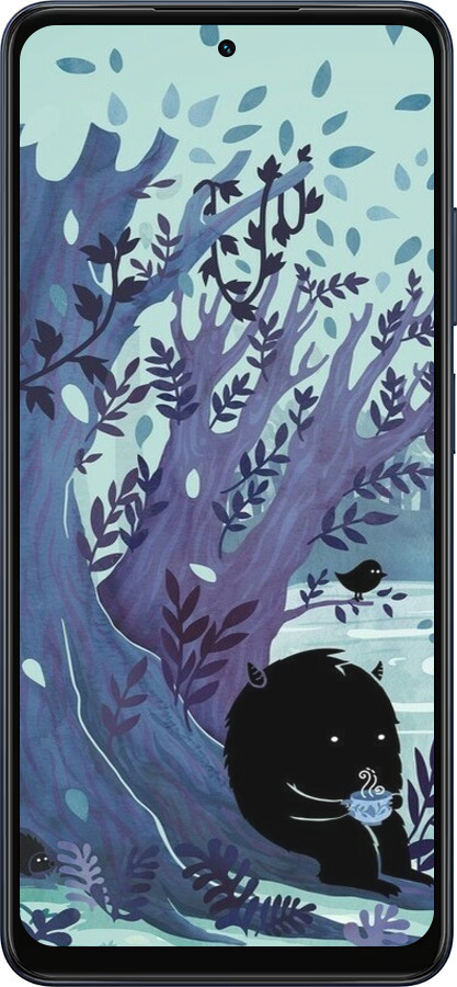 Силиконовый чехол Арт принт Тихое место чая для Oppo A5X 4G/5G - 6544u-4090 изображение 