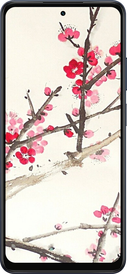 Силіконовий чехол Принт із зображенням цвітіння сакури для Oppo A5X 4G/5G - 6545u-4090 изображение 