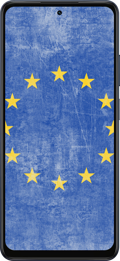 Силиконовый чехол Евросоюз 4 для Oppo A5X 4G/5G - 765u-4090 изображение 