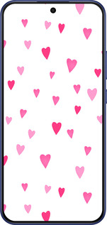 Силиконовый чехол Сердечки 2 для Oppo A6 Pro 4G - 4763u-4229 изображение 