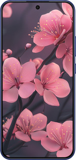 Силиконовый чехол Пурпурная сакура для Oppo A6 Pro 4G - 6075u-4229 изображение 