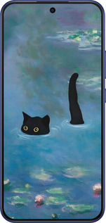 Силиконовый чехол С изображением кота и водяной лилии Monet для Oppo A6 Pro 4G - 6519u-4229 изображение 