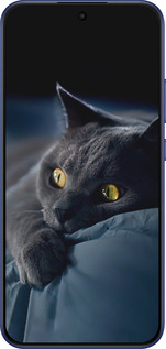 Силиконовый чехол Дымчатый кот для Oppo A6 Pro 4G - 825u-4229 изображение 