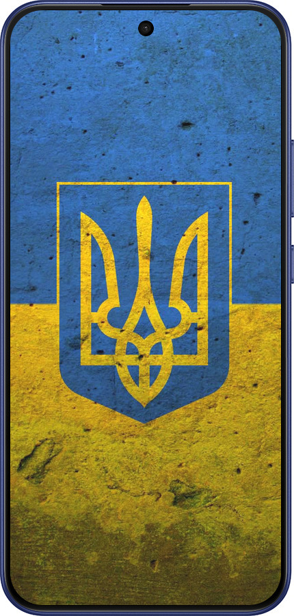 Силиконовый чехол Флаг и герб Украины 2 для Oppo A6 Pro 4G - 378u-4229 изображение 